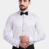 Slim Fit White Evening shirt