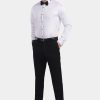 Slim Fit White Evening shirt - Image 3