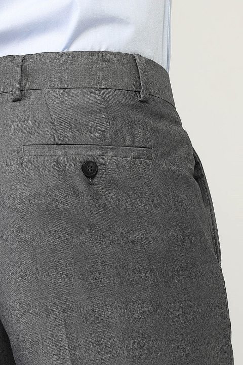 Regular Fit Classic Pants Gray - Image 4