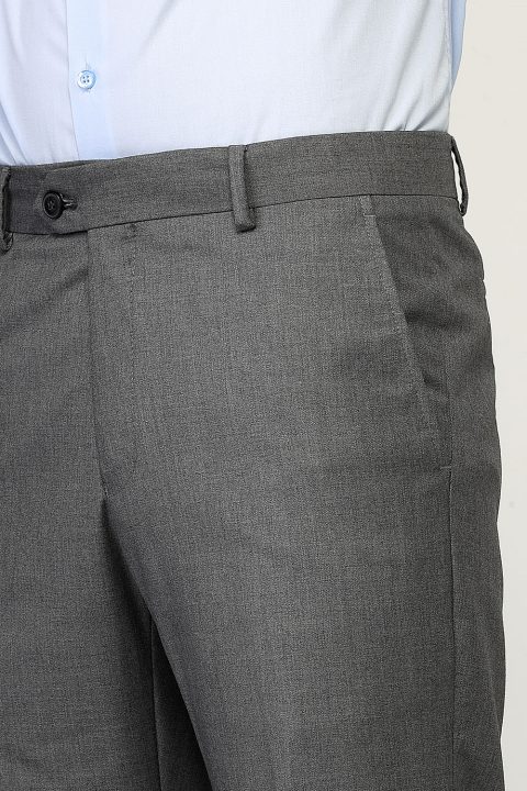 Regular Fit Classic Pants Gray - Image 5