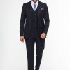 Slim Fit Suit Dark Blue