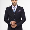 Slim Fit Suit Dark Blue - Image 4