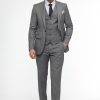 Slim Fit Suit Gray