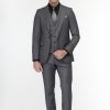 Slim Fit Suit Gray