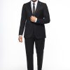 Slim Fit Suit Black
