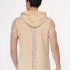 Regular Fit Sports T-Shirt Beige - Image 3