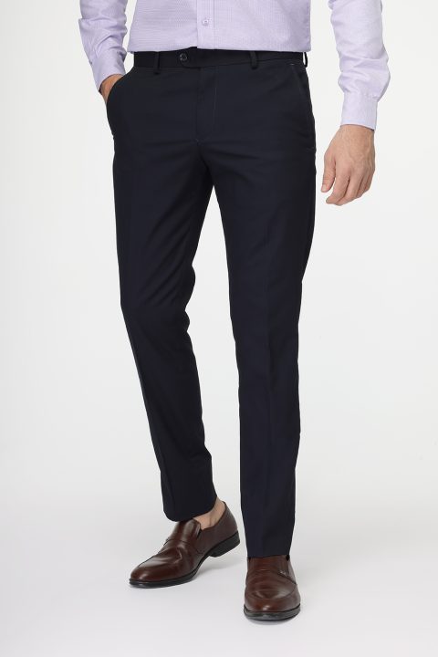 Slim Fit Classic Pants Dark Blue