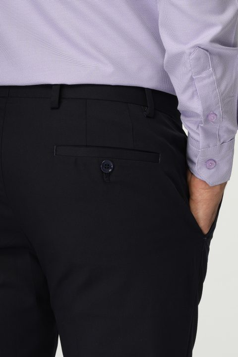 Slim Fit Classic Pants Dark Blue - Image 4