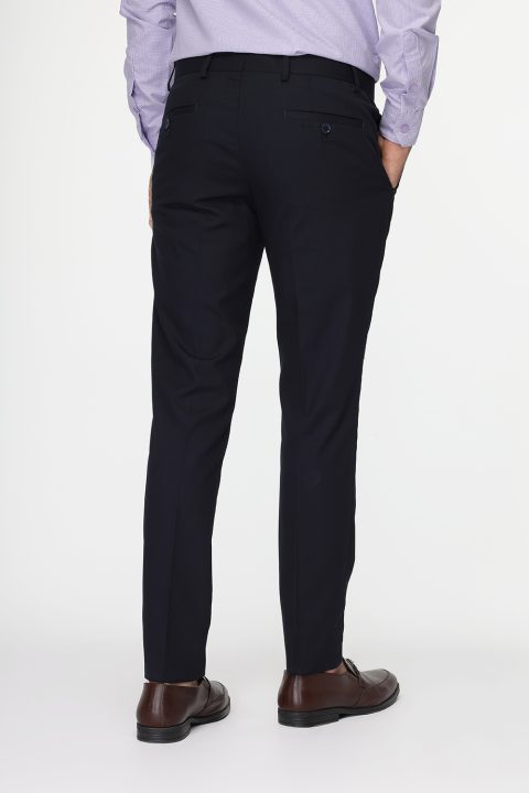 Slim Fit Classic Pants Dark Blue - Image 5