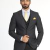 Slim Fit Suit Dark Gray - Image 4