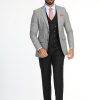 Slim Fit Suit Gray
