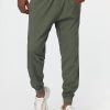 Regular Fit Sports Pants Green