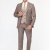 Slim Fit Suit Brown