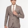 Slim Fit Suit Brown - Image 4