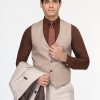 Slim Fit Suit Beige - Image 3