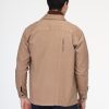 Over Size Over Shirt Beige - Image 3