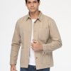 Regular Fit Over Shirt Beige