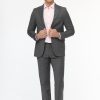 Slim Fit Suit Gray