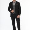 Slim Fit Suit Black