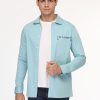Regular Fit Shirt Chino Turquoise