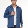 Regular Fit Shirt Chino Blue