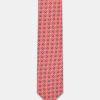 Jacquard Tie 7 cm Orange
