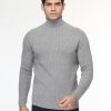 Slim Fit Pullover Gray