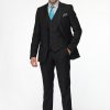 Slim Fit Suit Black - Image 4