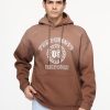 Over Size Sweat Shirt Brown