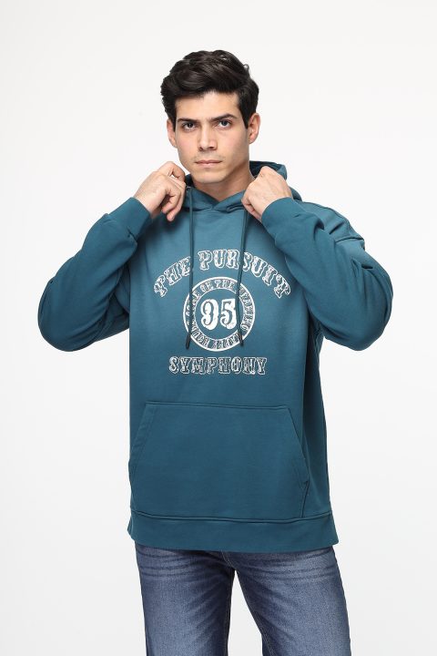 Over Size Sweat Shirt Green - Image 3