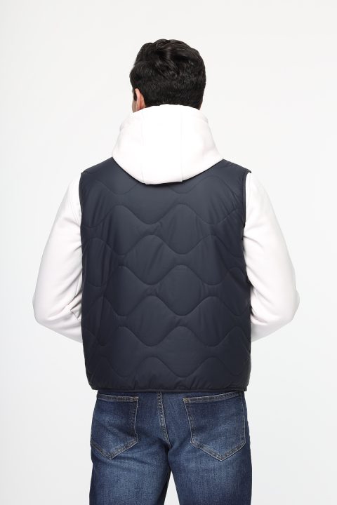 Regular Fit Vest Dark Blue - Image 3