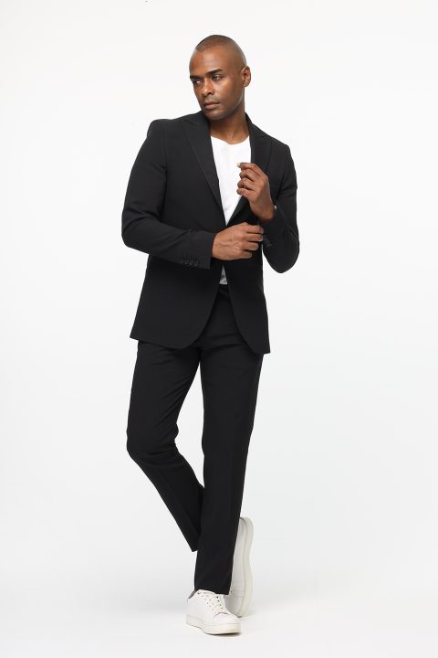 Slim Fit Suit Black