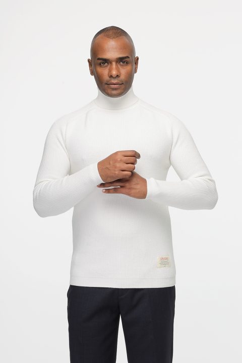 Slim Fit Pullover Off White