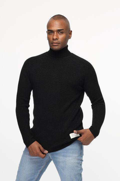 Slim Fit Pullover Black - Image 3