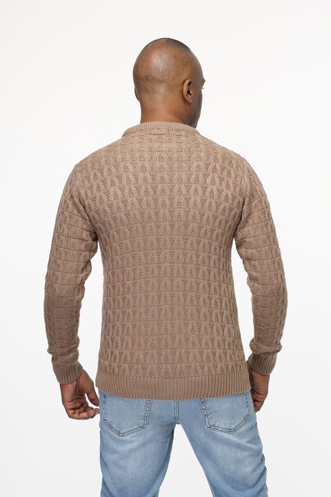 Regular Fit Pullover Beige - Image 4