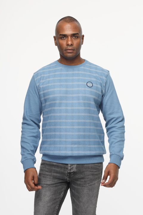 Regular Fit Sweat Shirt Blue - Image 3