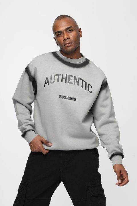 Over Size Sweat Shirt Gray