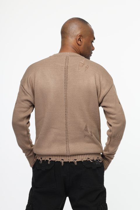 Over Size Pullover Beige - Image 4