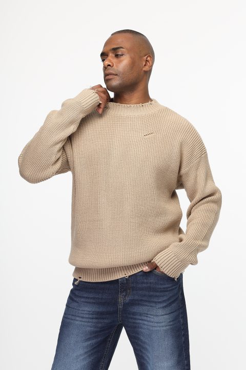 Over Size Pullover Beige