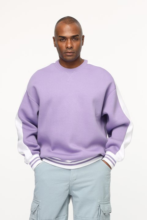 Over Size Sweat Shirt Purple