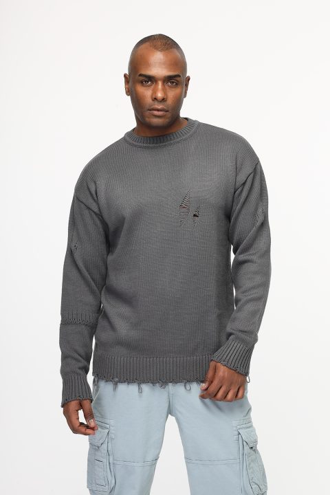 Over Size Pullover Gray - Image 4