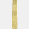 Jacquard Tie 7 cm Yellow