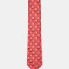 Jacquard Tie 7 cm Orange