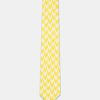 Jacquard Tie 7 cm Yellow