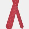 Jacquard Tie 7 cm Red - Image 2