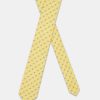 Jacquard Tie 7 cm Yellow - Image 2