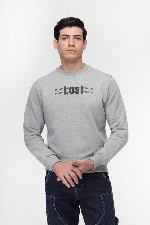 Regular Fit Sweat Shirt Gray