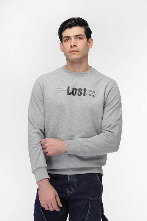 Regular Fit Sweat Shirt Gray - Image 3