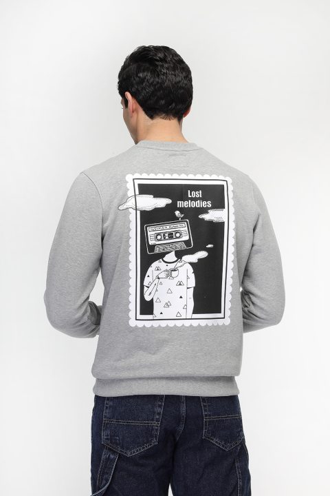 Regular Fit Sweat Shirt Gray - Image 4