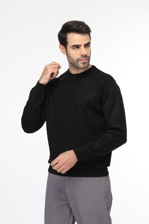 Regular Fit Pullover Black - Image 4